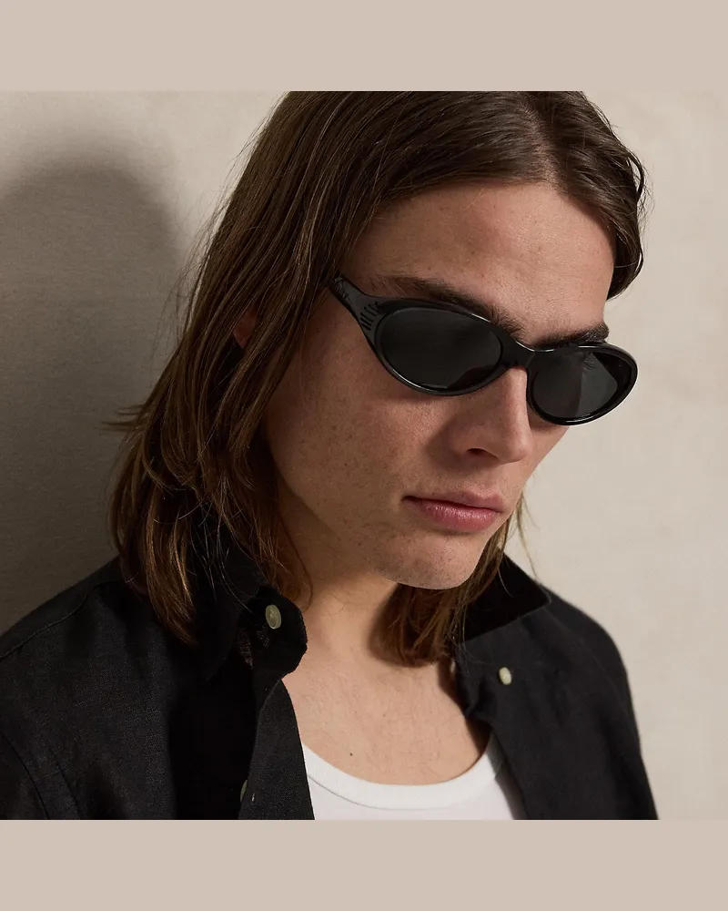 Ralph Lauren Ovale Sonnenbrille Polo Sport Black