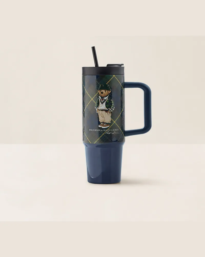 Ralph Lauren Home Trinkflasche Highmoore mit Strohhalm Multi