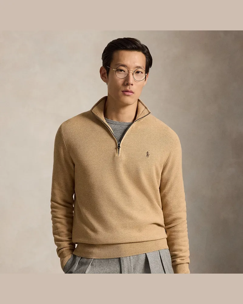 Ralph Lauren Pullover aus Baumwollpiqué Brown