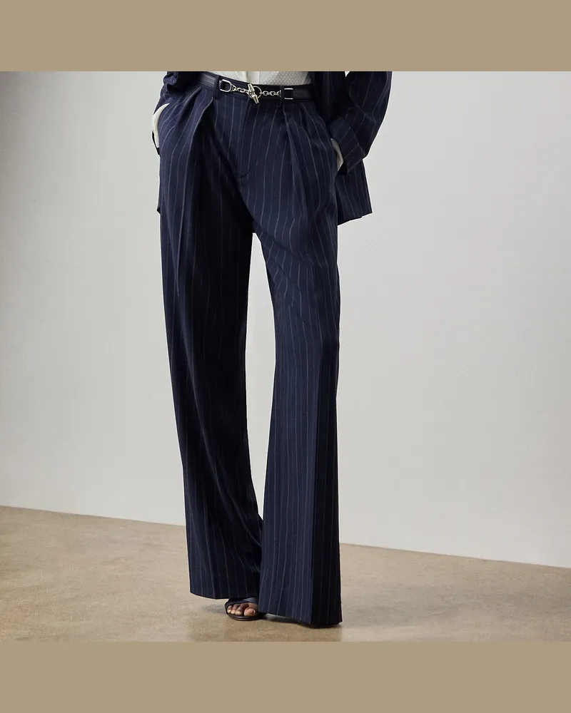 Ralph Lauren Gestreifte Wollhose Jody Blue