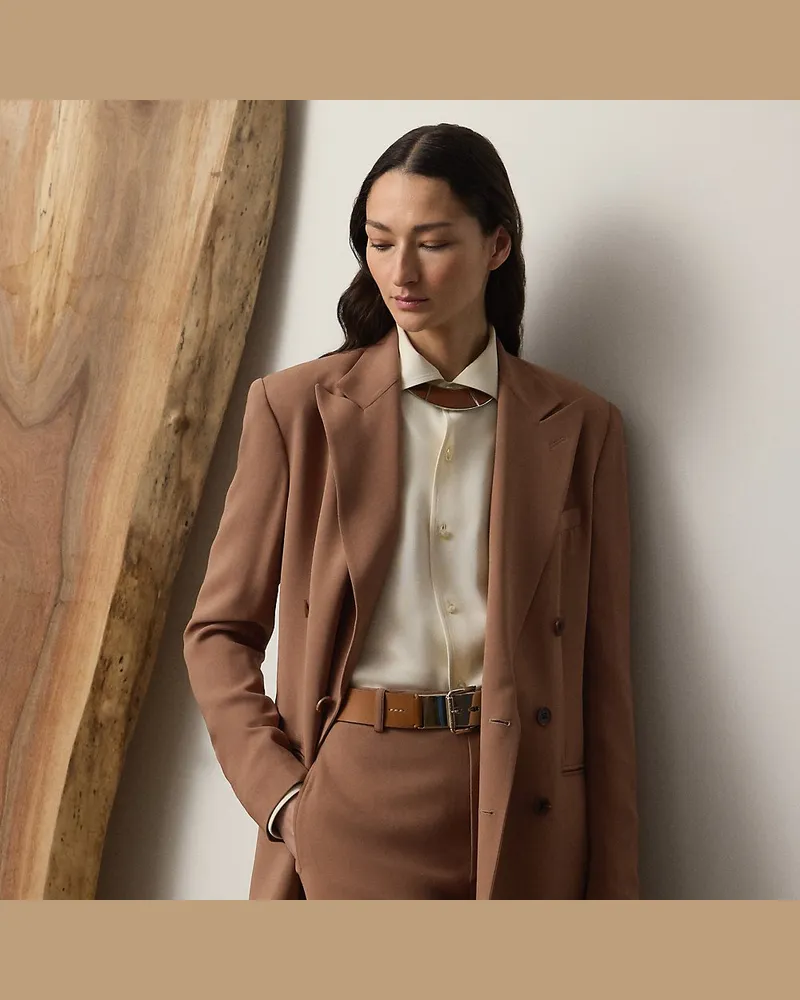 Ralph Lauren Jacke Harlee aus Stretch-Cady Brown