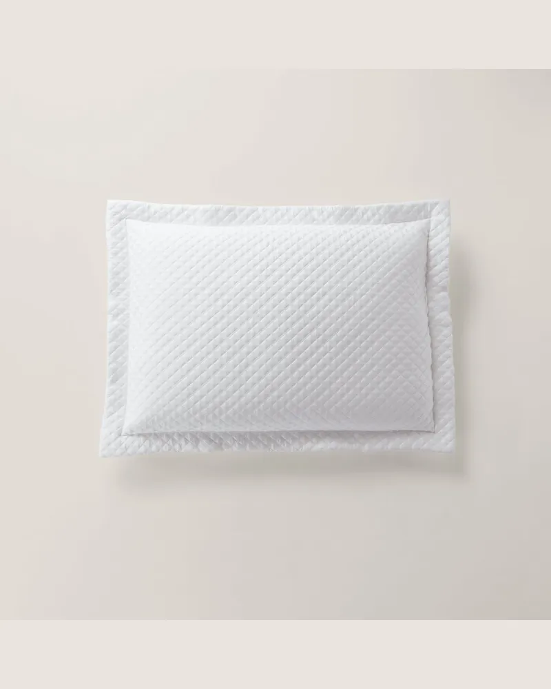 Ralph Lauren Home Dekokissenbezug mit Argyle-Muster White