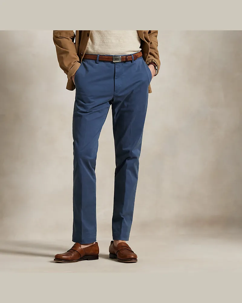 Ralph Lauren Slim-Fit Atlashose Jarrett mit Stretch Blue