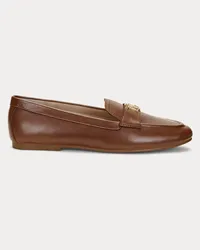 Ralph Lauren Loafer Averi III aus poliertem Leder Tan