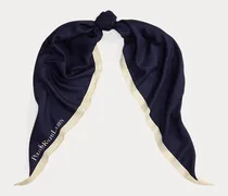 Rautenförmiger Woll-Seiden-Schal