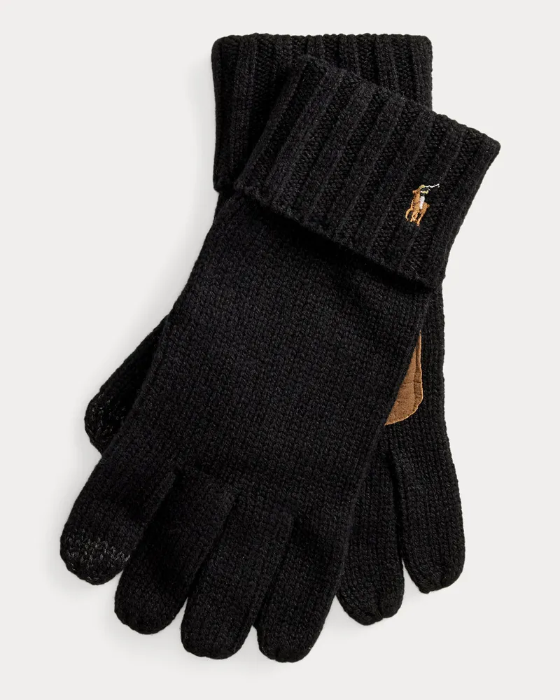 Ralph Lauren Touchscreen-kompatible Handschuhe Black