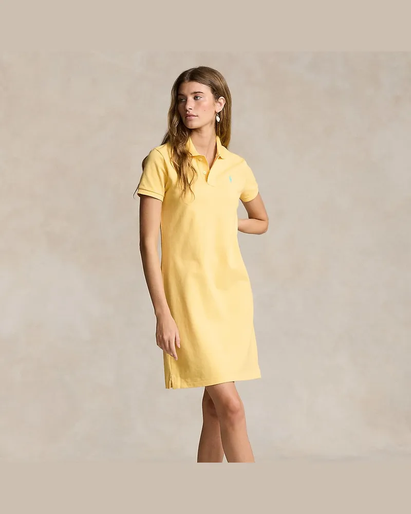Ralph Lauren Polokleid aus Baumwollpiqué Yellow