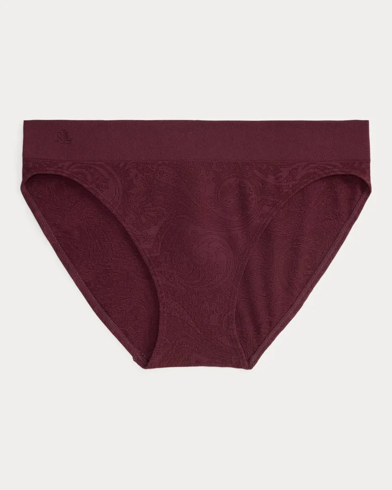 Ralph Lauren Bikini-Slip aus Jersey mit Paisley-Motiv Red