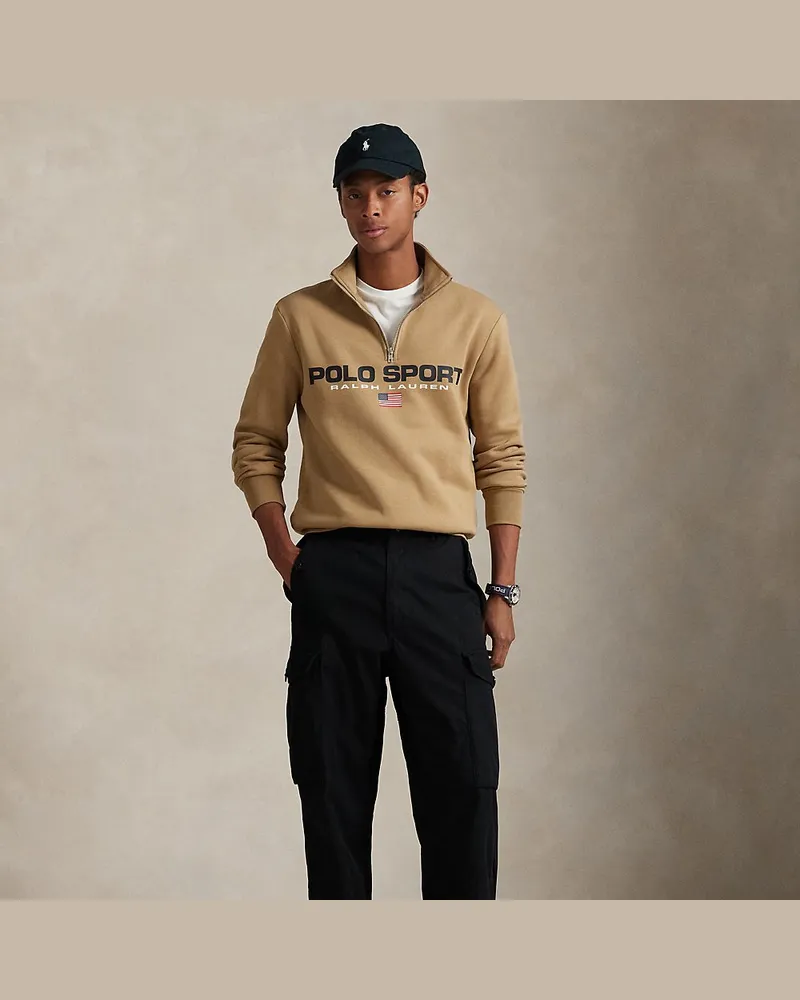 Ralph Lauren Sweatshirt Polo Sport aus Fleece Tan