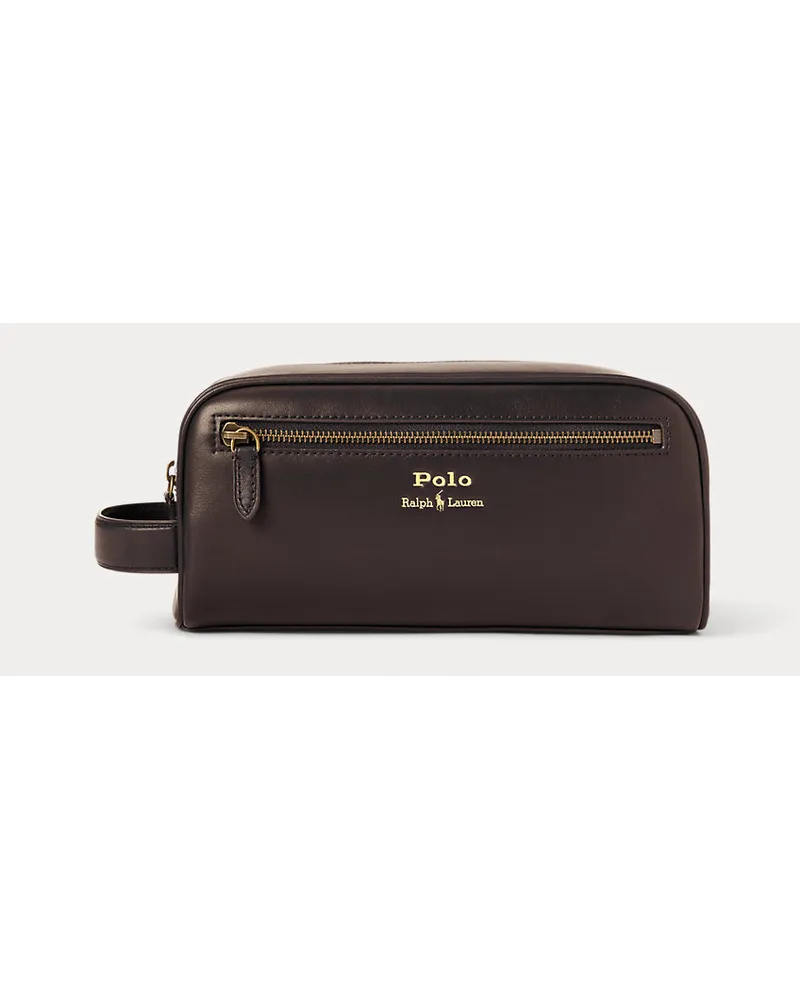 Ralph Lauren Reisetasche aus Leder Brown