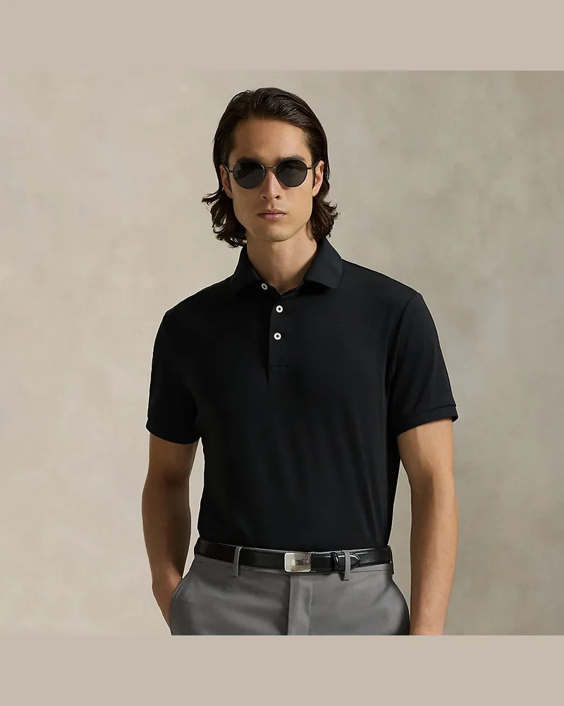 Ralph Lauren Tailored-Fit Performance-Poloshirt Black