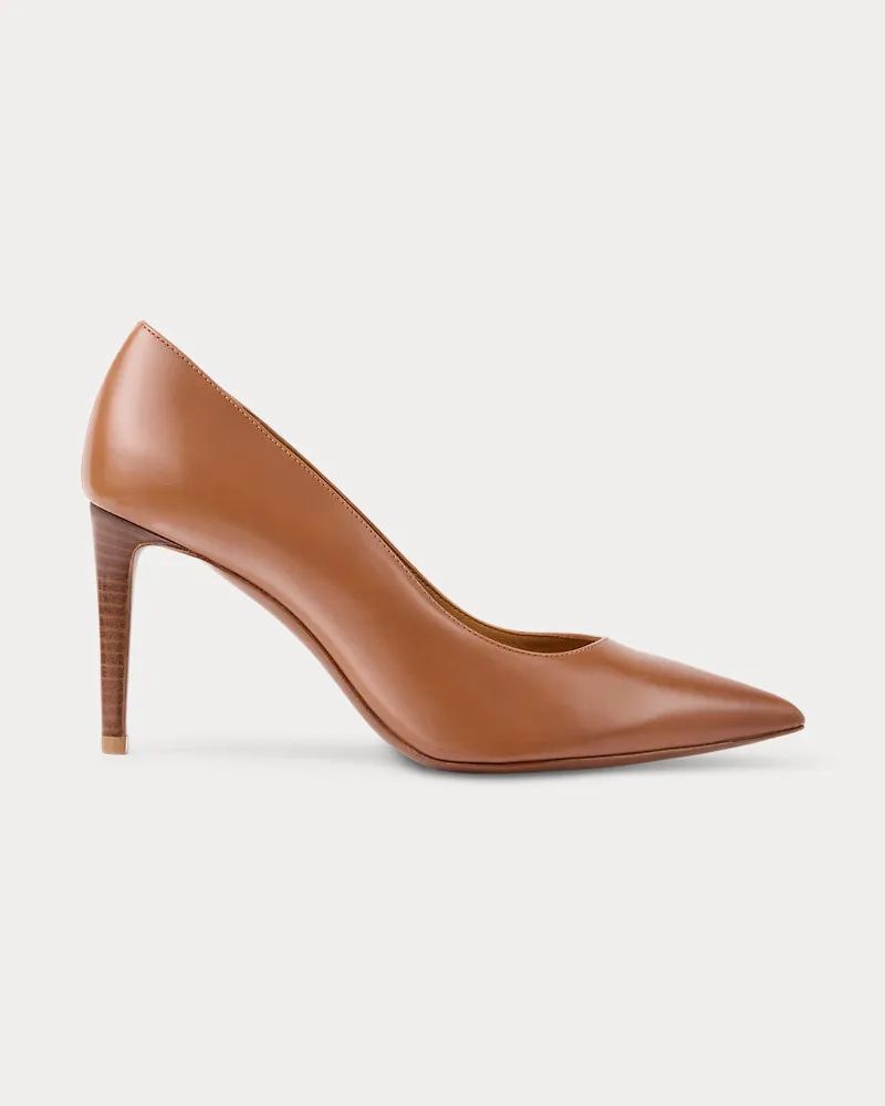 Ralph Lauren Kalbslederpumps Armissa Gold