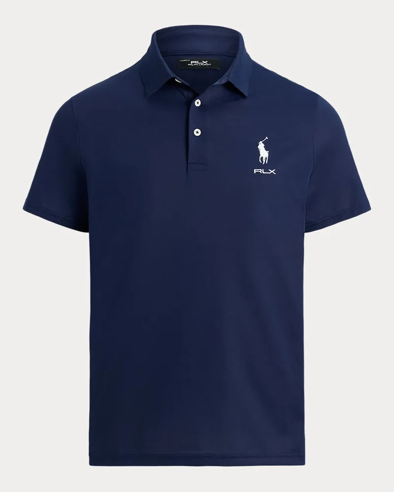 Ralph Lauren Tailored-Fit Performance-Poloshirt Blue