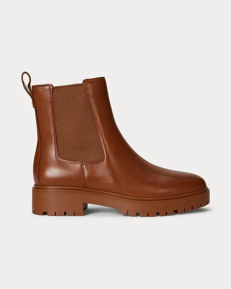 Ralph Lauren Stiefelette Allyson aus Kalbsleder Brown