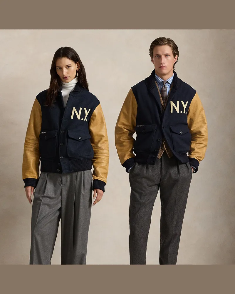 Ralph Lauren Jacke Polo  Ralph Lauren Lauren Yankees Blue