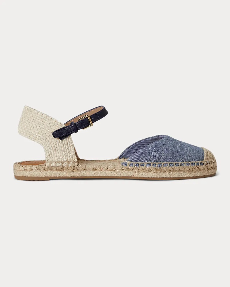 Ralph Lauren Espadrille-Ballerina Robby aus Chambray Blue