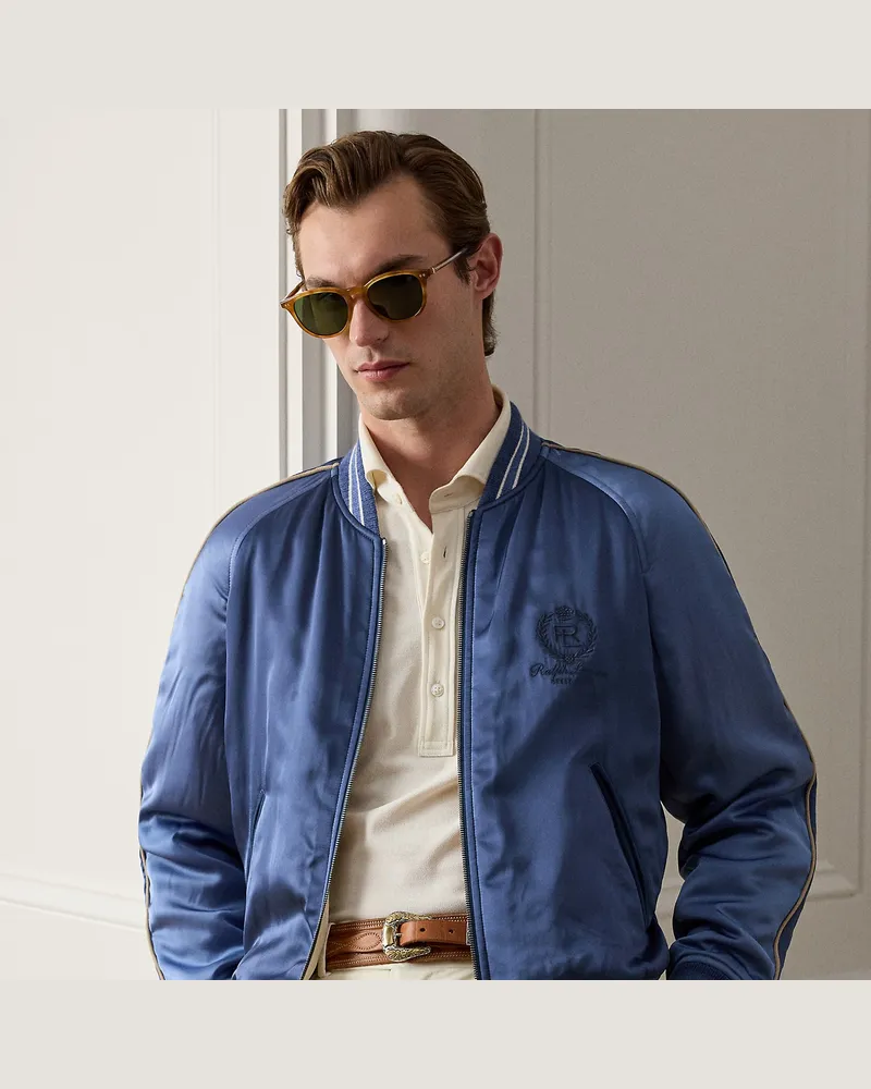 Ralph Lauren Wendbare Satinjacke Damon Blue
