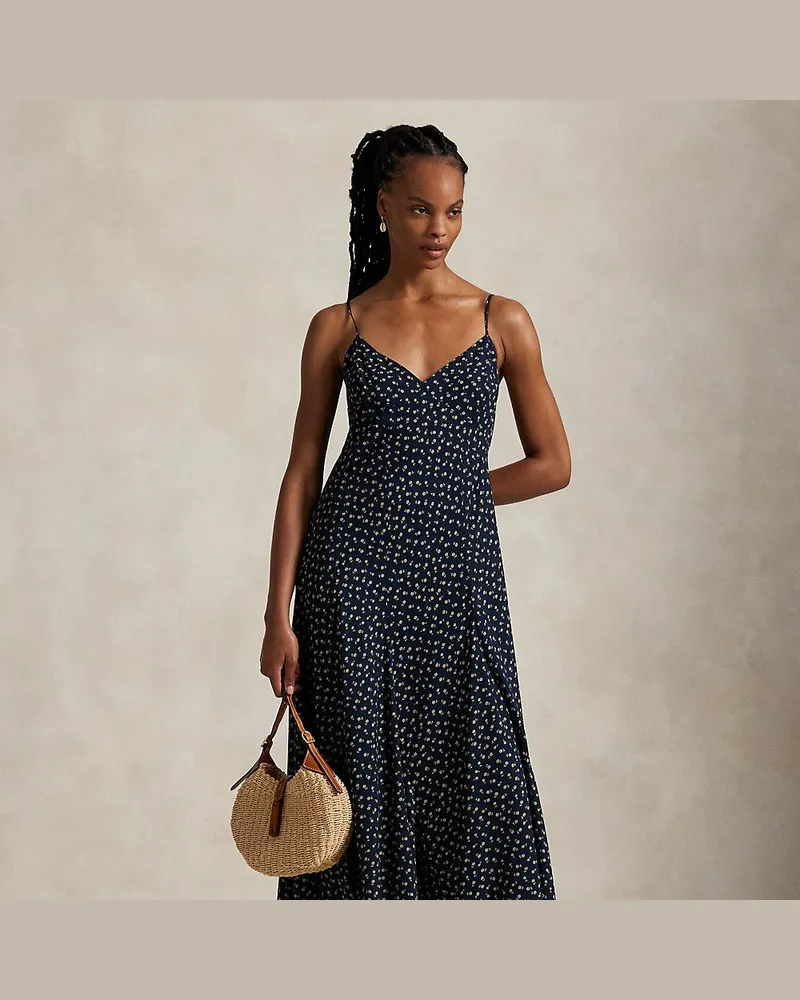 Ralph Lauren Ärmelloses Kleid mit Blumenmuster Multi