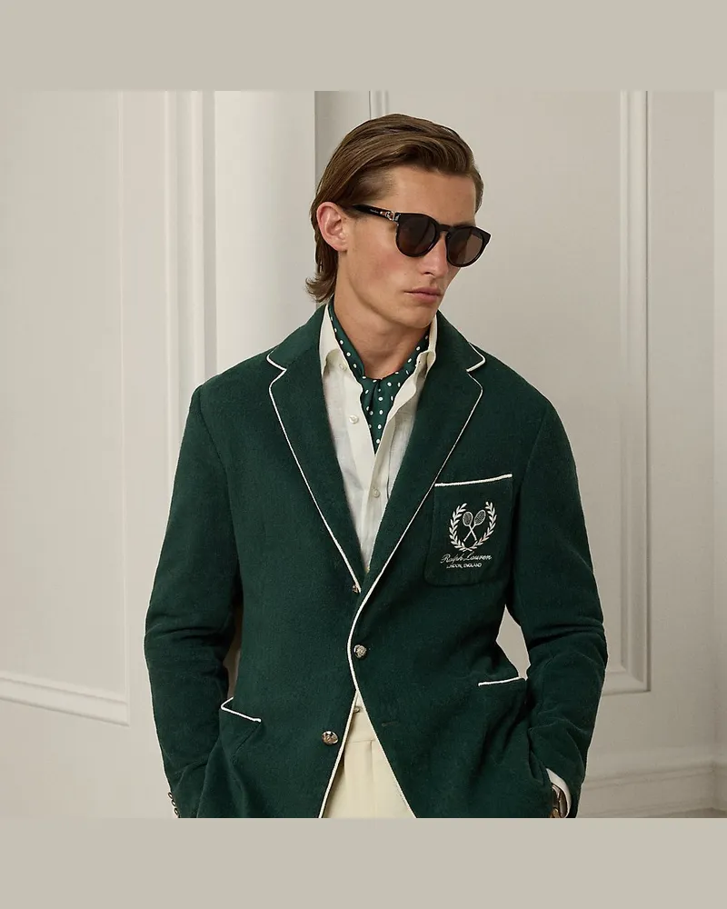 Ralph Lauren Handgeschneiderte Sakko aus Frottee Green