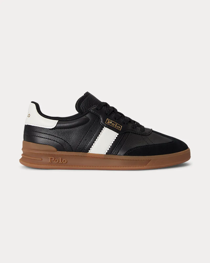 Ralph Lauren Sneaker Heritage Aera aus Wildleder Black