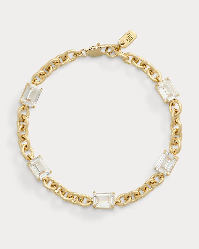 Ralph Lauren Vergoldetes Flex-Armband mit Zirkonia Gold