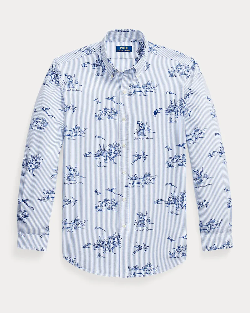Ralph Lauren Oxfordhemd mit Tiermotiv Blue
