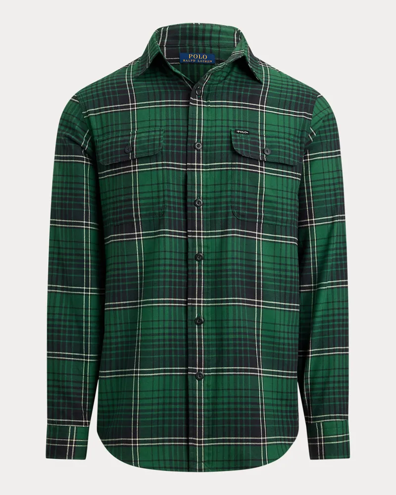 Ralph Lauren Classic-Fit Arbeitshemd mit Karomuster Green