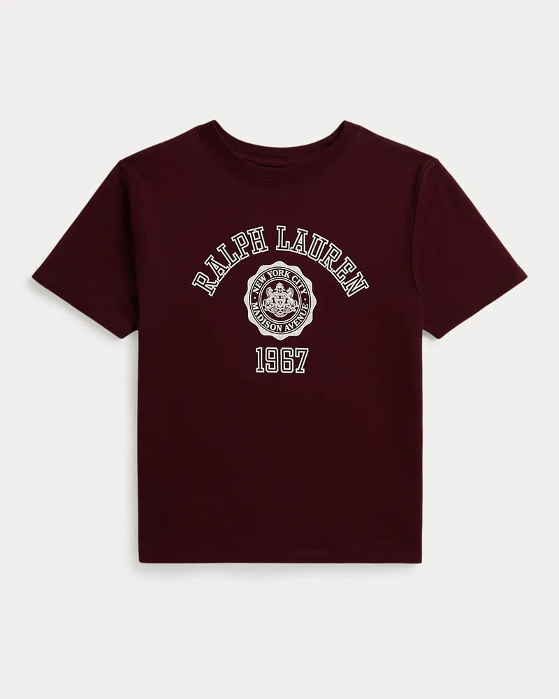 Ralph Lauren Boxy-Fit Baumwoll-T-Shirt mit Grafik Red