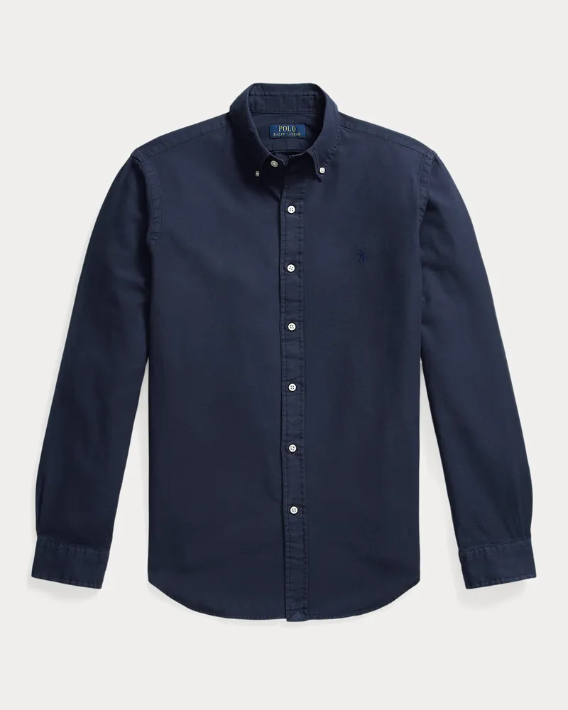 Ralph Lauren Gefärbtes Classic-Fit Hemd Blue