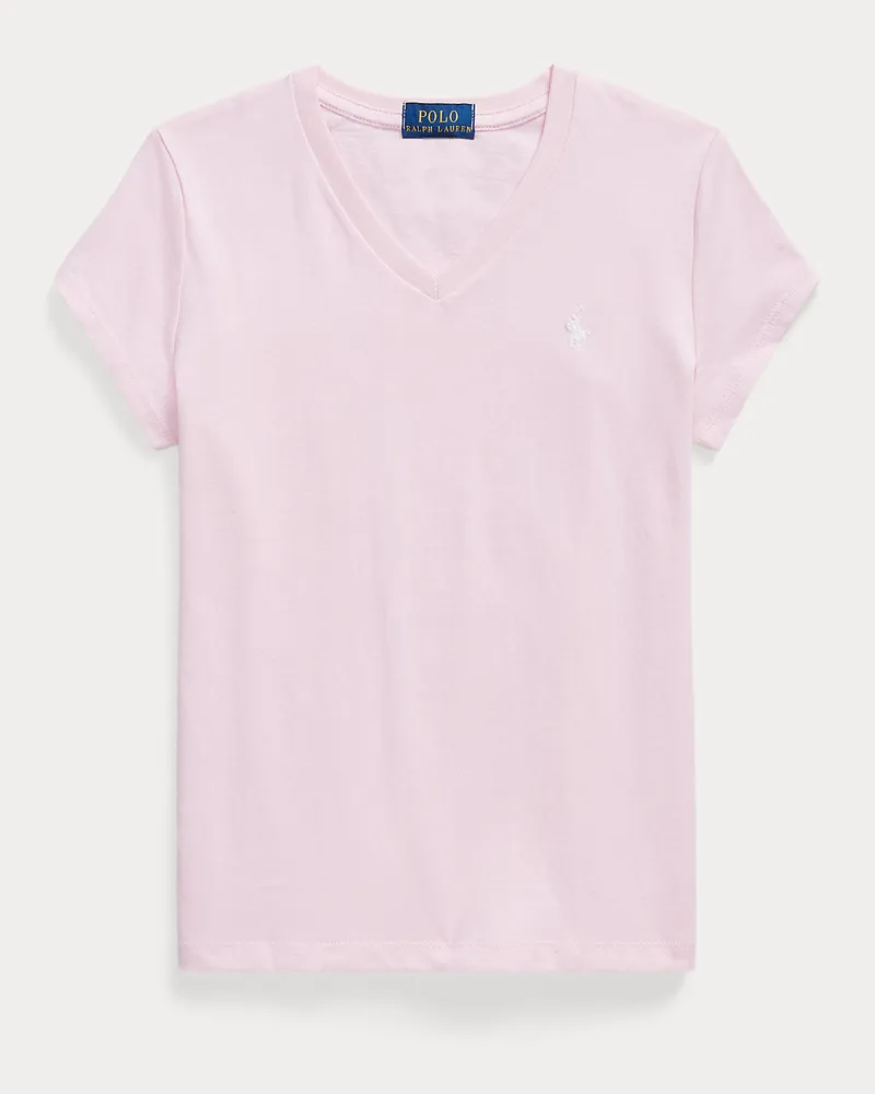 Ralph Lauren T-Shirt aus Baumwolljersey Pink