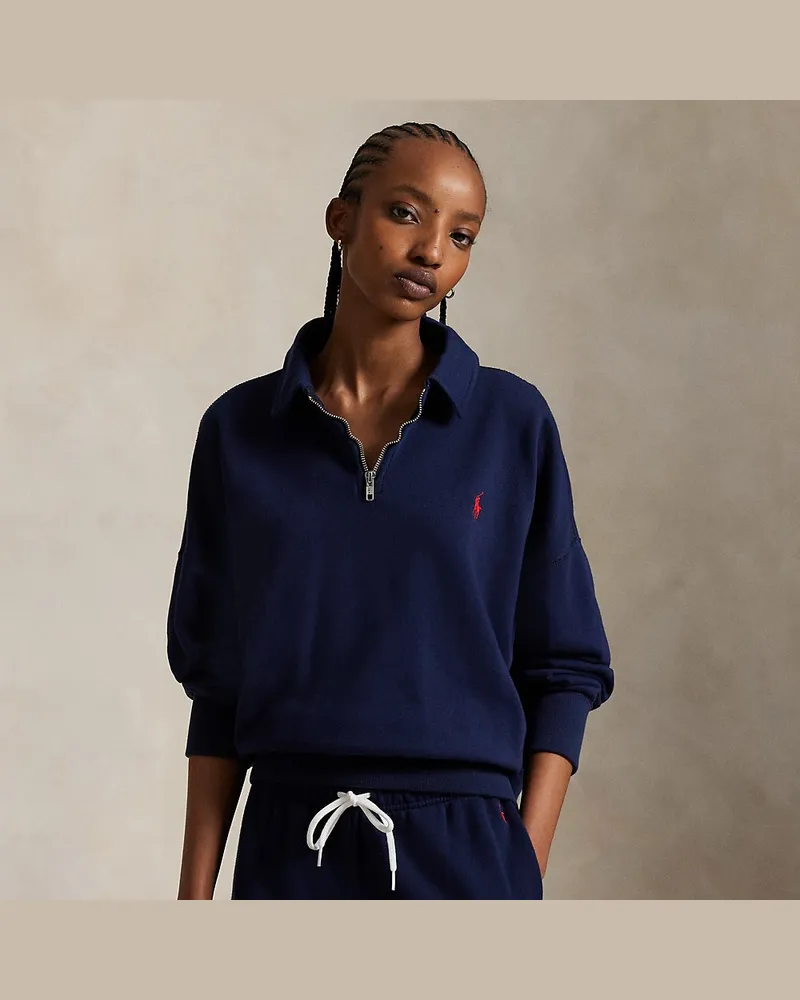 Ralph Lauren Leichtes Sweatshirt aus Fleece Blue