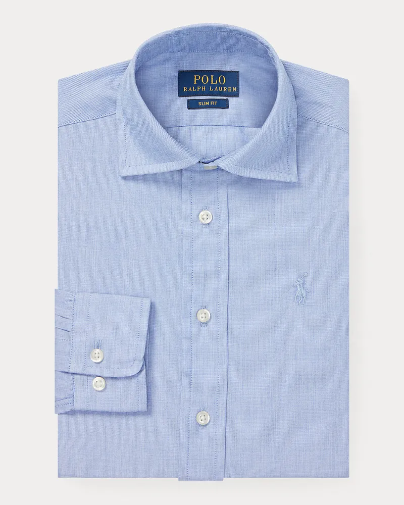 Ralph Lauren Slim-Fit Anzughemd Regent aus Baumwolle Blue