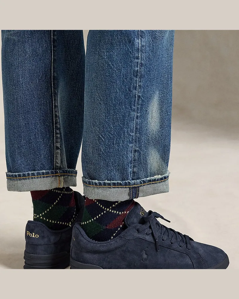 Ralph Lauren Wildleder-Sneaker Heritage Court II Blue