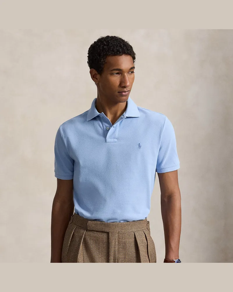 Ralph Lauren Slim-Fit Poloshirt aus Piqué Blue