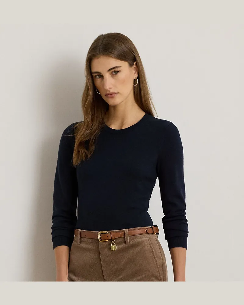 Ralph Lauren Pullover aus Baumwollmischung Blue