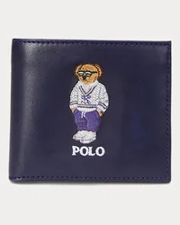 Ralph Lauren Bestickte Brieftasche aus Leder Multi