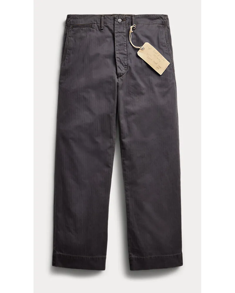 Ralph Lauren Feldhose aus Fischgrat-Twill Black