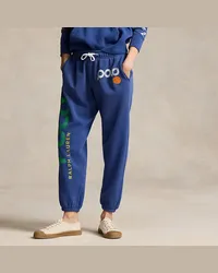 Ralph Lauren Jogginghose mit Logo und Wellengrafik Blue