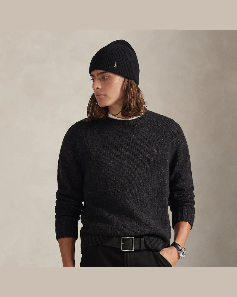 Ralph Lauren Melierter Pullover aus Wollmischung Grey