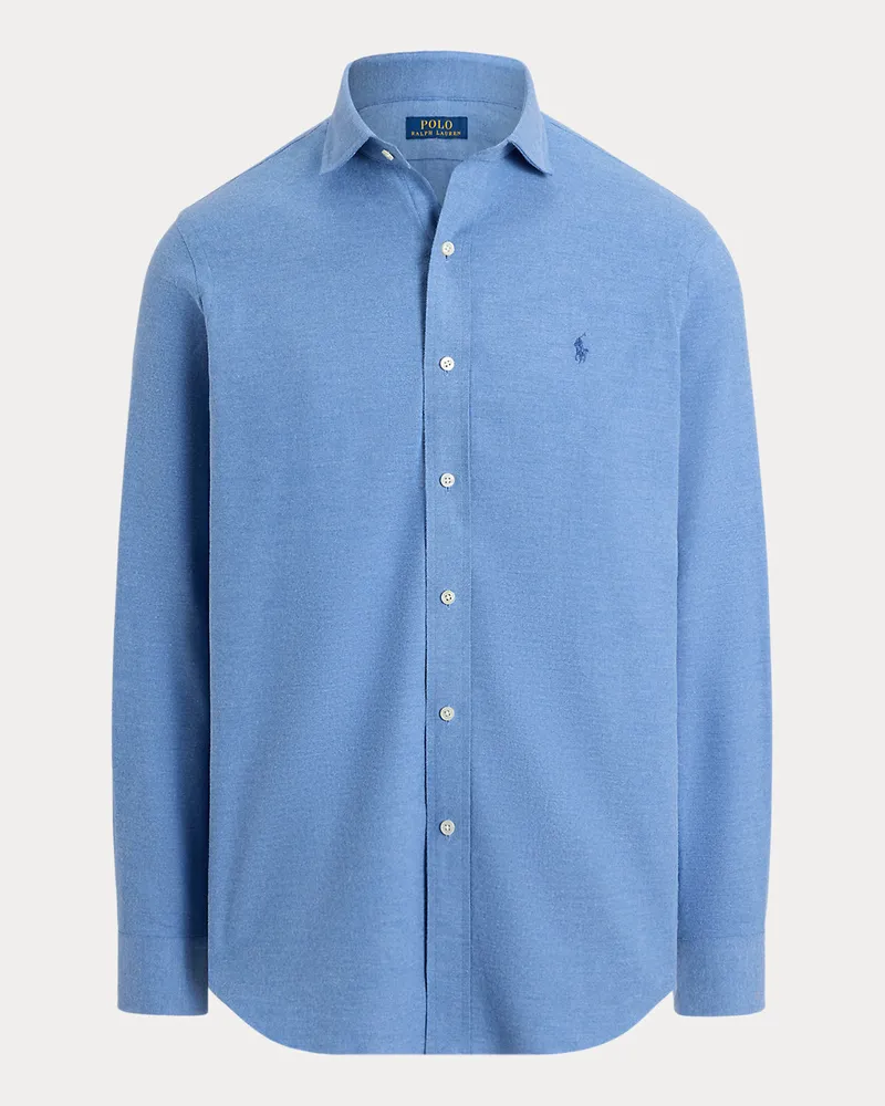 Ralph Lauren Custom-Fit Performance-Hemd aus Twill Blue