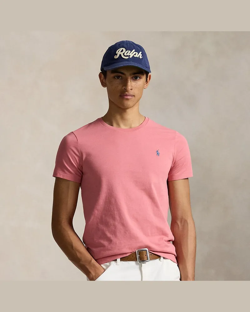 Ralph Lauren Custom-Slim-Fit Jersey-T-Shirt Red