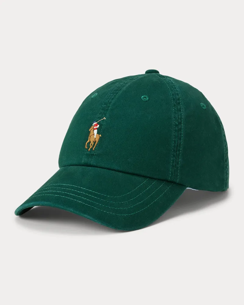 Ralph Lauren Baseballkappe aus Stretch-Baumwolltwill Green
