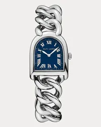 Ralph Lauren Stahl-Armbanduhr mit blauem Zifferblatt Blue