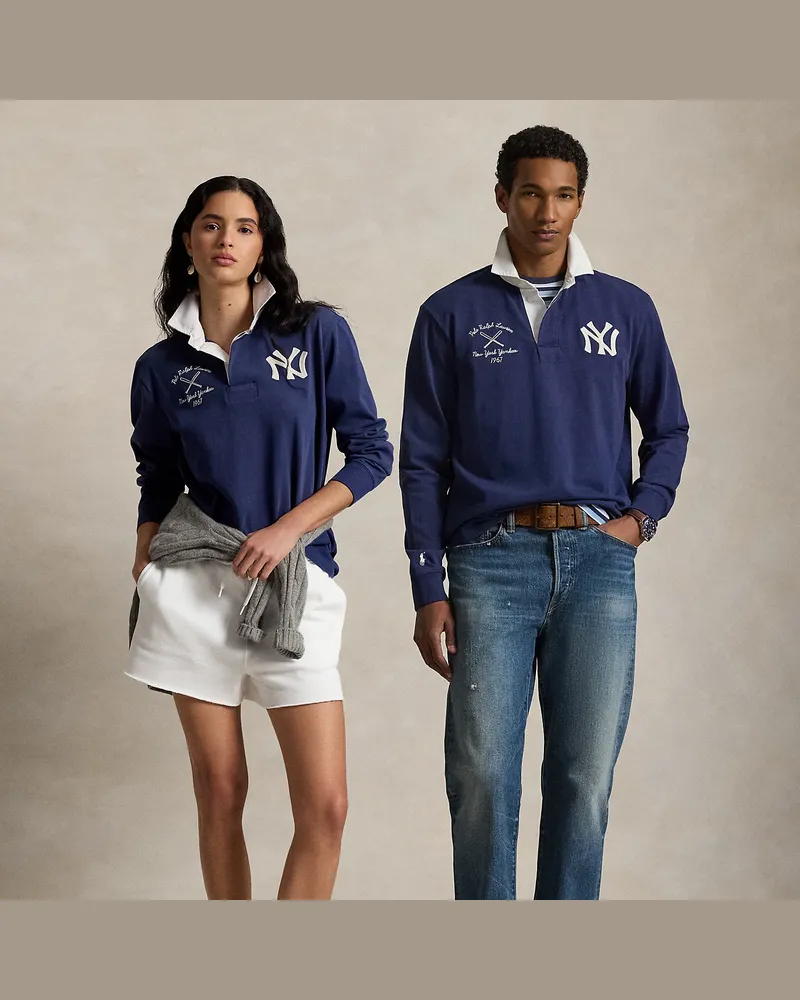 Ralph Lauren Rugbyhemd Polo  Ralph Lauren Lauren Yankees Blue