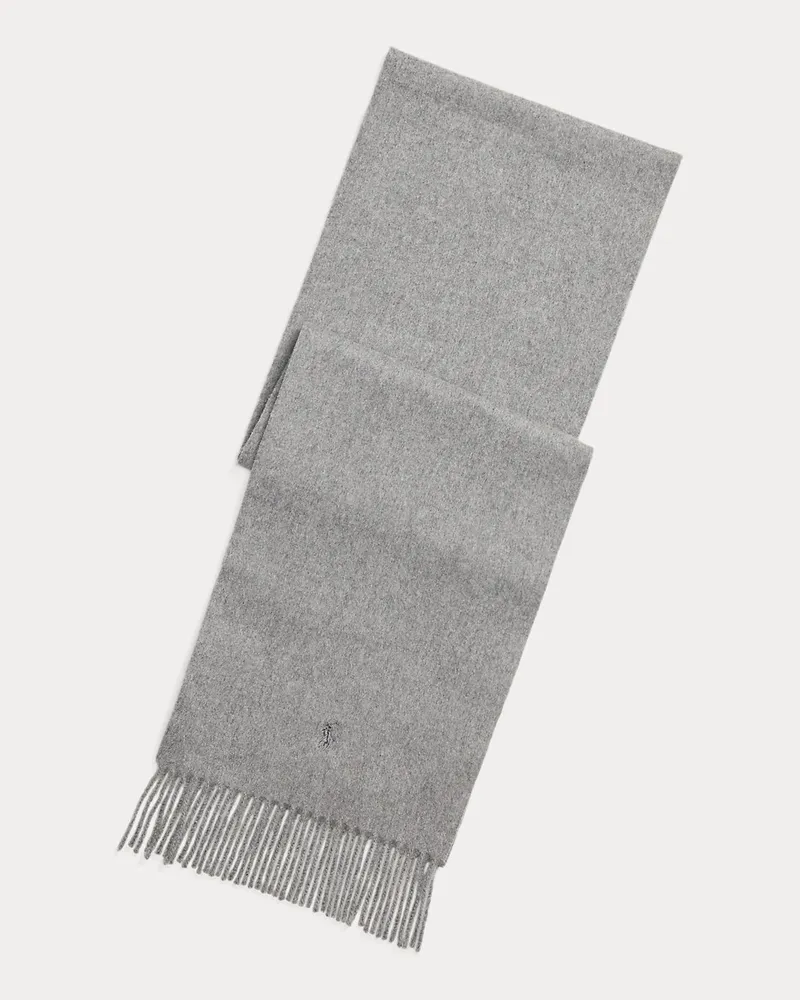 Ralph Lauren Kaschmirschal mit Fransen Grey