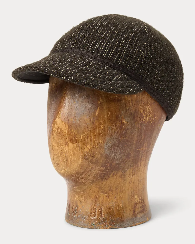 Ralph Lauren Baseballkappe aus Woll-Baumwoll-Mischung Brown