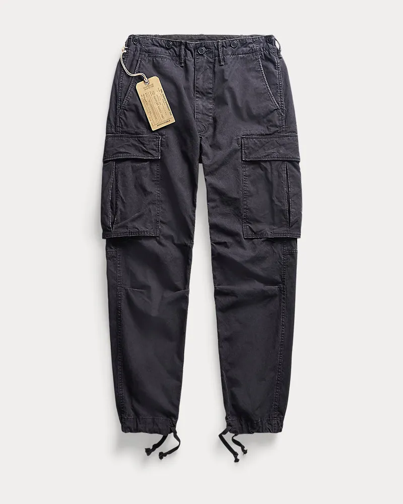 Ralph Lauren Popeline-Cargohose im Military-Look Black