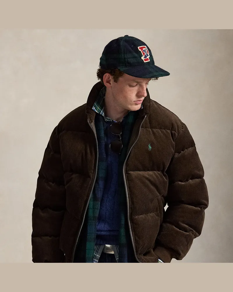 Ralph Lauren Die Daunenjacke Wyoming aus Kordsamt Brown