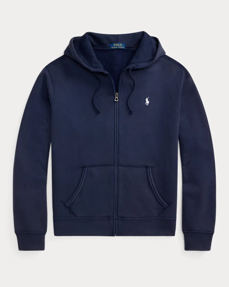 Ralph Lauren Kapuzenjacke aus French-Terry Blue