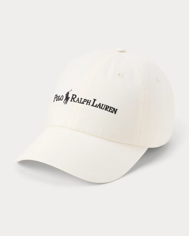 Ralph Lauren Baseballkappe aus Baumwolltwill White